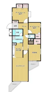 ビューパレー高崎歌川【2階】の間取り