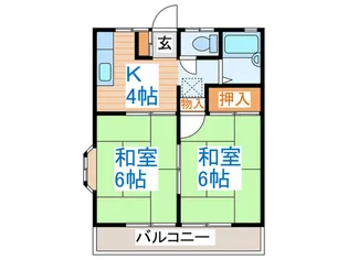 レジデンスソレイユ2【2階】の間取り