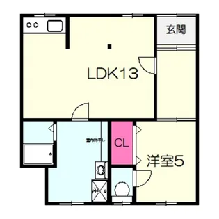 メビウス南花田ハイツ【2階】の間取り