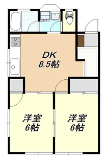 アーバンハイツ緑町【1階】の間取り