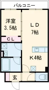 LifeLine38【4階】の間取り