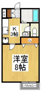 アプリコットプラザIII【1階】の間取り