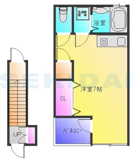 チェリーハイツ東【1階】の間取り