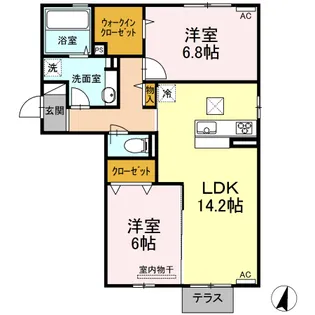 G maison B 棟【1階】の間取り