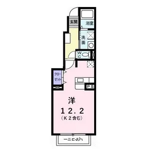 メゾン・ド・オーブB【1階】の間取り