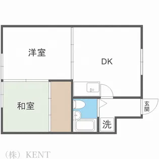 ルーブル11.4【1階】の間取り