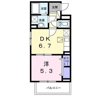 アステリア【1階】の間取り