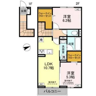 コーネル久方II【2階】の間取り