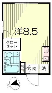 メゾンドフルール【2階】の間取り