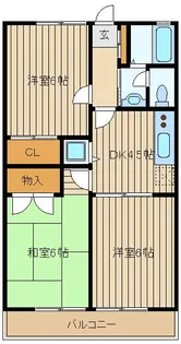 エムハイツ高野台I【3階】の間取り