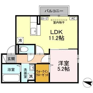 ぺシュール田屋町【2階】の間取り