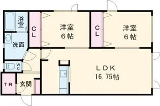 シルフィード木場町【1階】の間取り