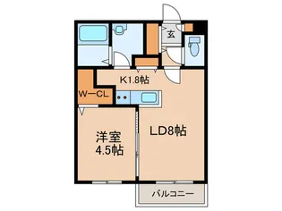 アスウェル美園フレット【2階】の間取り