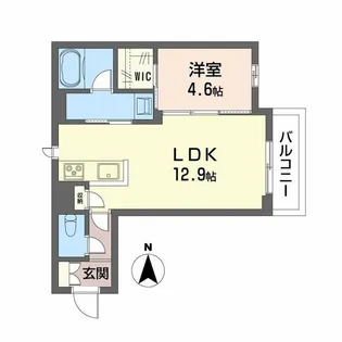 ユーグレイス東島田【2階】の間取り