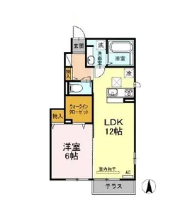 アゼリア上鷺 A【1階】の間取り