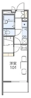 レオパレスALLEGRETTO【3階】の間取り