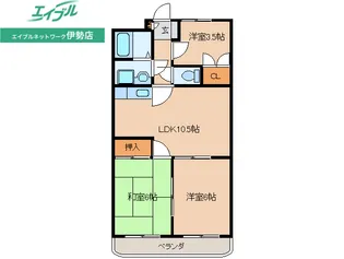 マンション大山【3階】の間取り