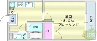 シティビル仙台【2階】の間取り