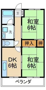 サンコーポ赤井【2階】の間取り