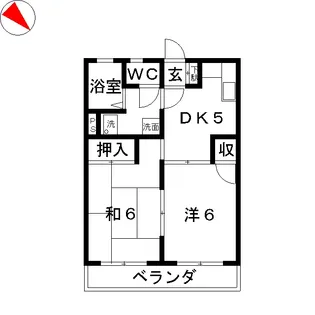 赤塚サンフィールド【2階】の間取り