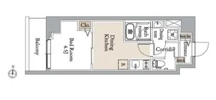 グランカーサ住吉III【3階】の間取り