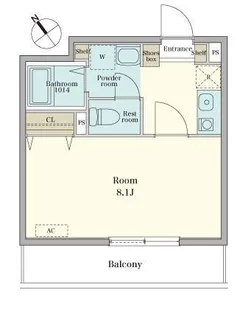RJR九産大前【3階】の間取り