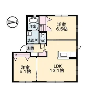 K・SQUARE【2階】の間取り