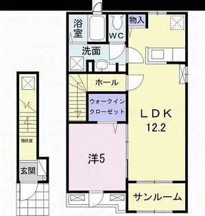エレガンシア ブローテ A【2階】の間取り