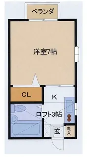 ジュネスP2【1階】の間取り