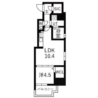 ミラージュパレス本町Depart【2階】の間取り