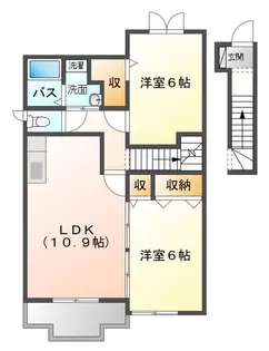 ソーレ フジ【2階】の間取り