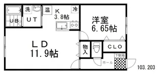 Sugar Rusk【1階】の間取り