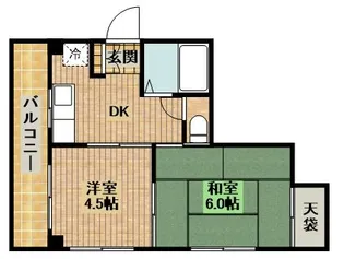 ニューライフ中原【3階】の間取り