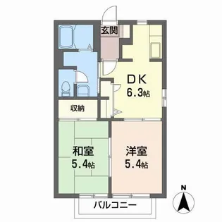 デュオシティ【1階】の間取り