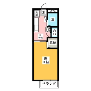 リバーサイドアベニュー【1階】の間取り