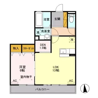 サークル ヒル II202【2階】の間取り