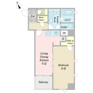 アソルティ横濱馬車道【9階】の間取り