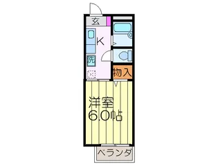 グリーンハイツ2番館【2階】の間取り