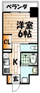 レトロポート【5階】の間取り