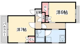 レジデンスノーブル【5階】の間取り