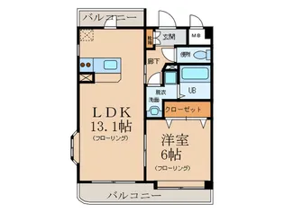 ホープSパレス【3階】の間取り