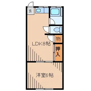 キャトルイケダII【1階】の間取り