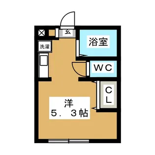 エステート田辺【1階】の間取り