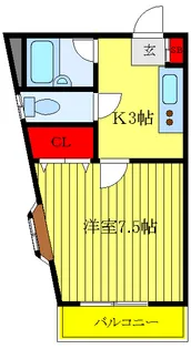 クリスタル葵【2階】の間取り