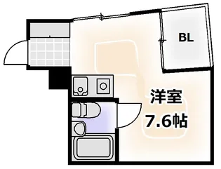 アップシティ1989【4階】の間取り