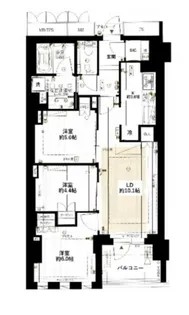 ジオ御苑内藤町【5階】の間取り