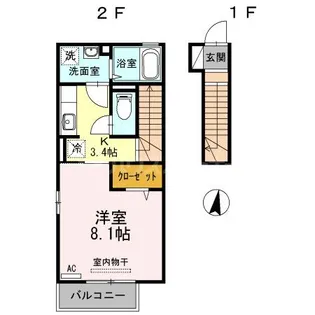 パークリバーII【2階】の間取り