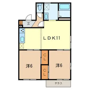 オークヒル【1階】の間取り