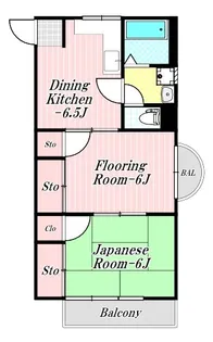 山秀マンション【1階】の間取り
