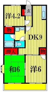 ベル・ビュー松戸【1階】の間取り